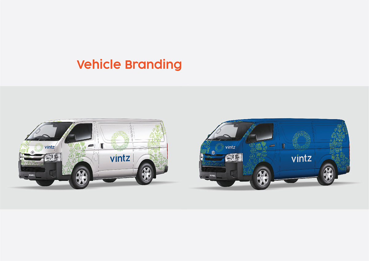 vintz plastics logo corporate branding identity brand book communications strategy
