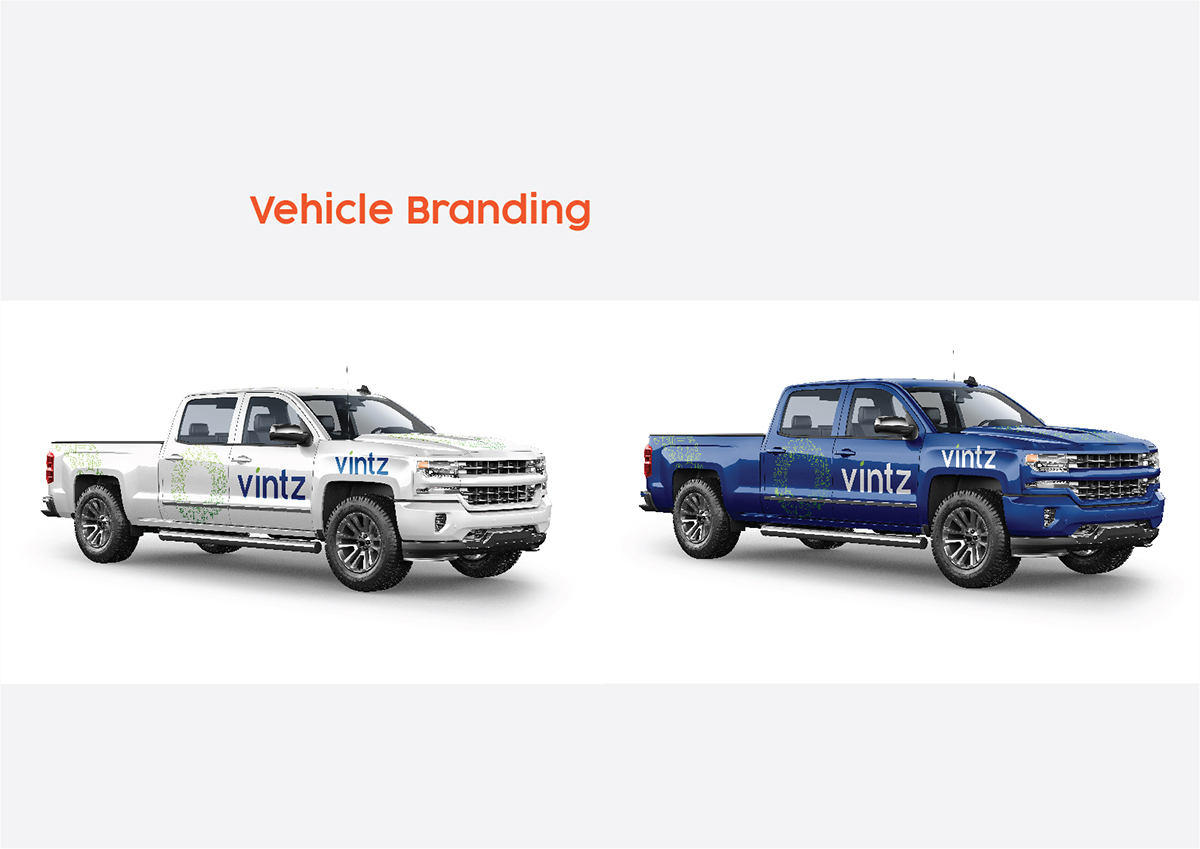 vintz plastics logo corporate branding identity brand book communications strategy
