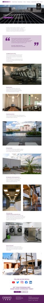 award winning apartments social media digital content photography videos copywriting creative direction website development UI Ux