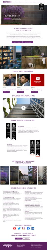 award winning apartments social media digital content photography videos copywriting creative direction website development UI Ux